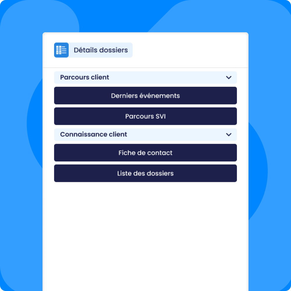 Illustration de l’historique centralisé des interactions client